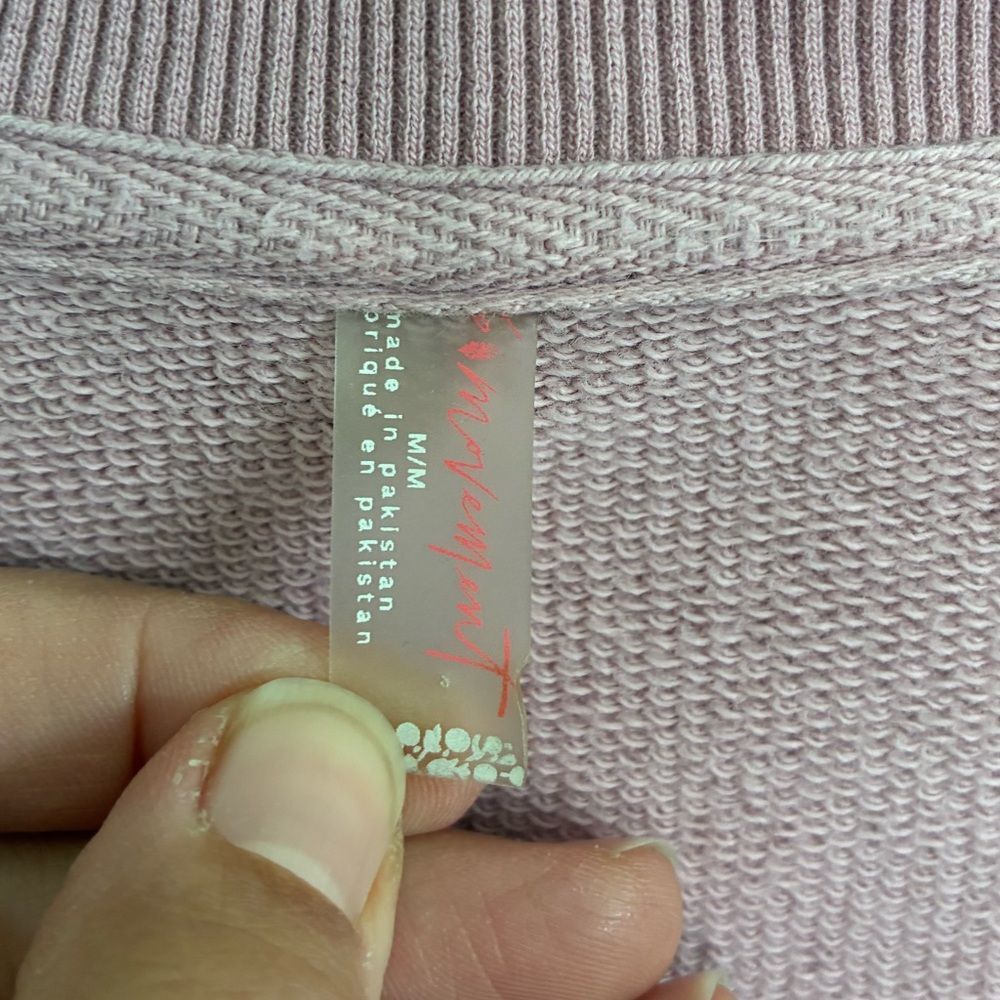 FP Movement by Free People Oversized Dusty Pink Pullover Sweatshirt - Picture 5 of 6